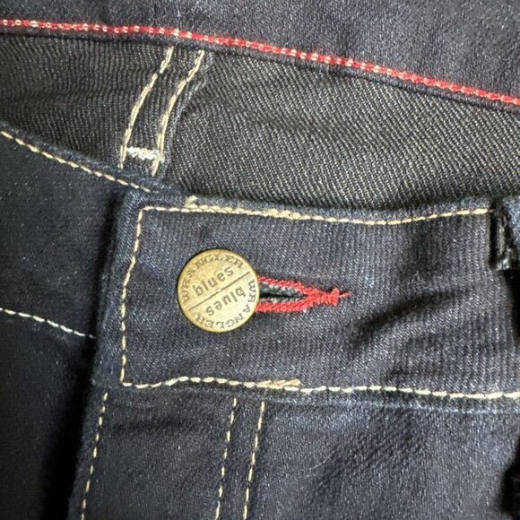 2/$18 SALE! Wrangler Jeans Womens 8 Blues Dark‎ Button Flap Pockets Cowboy Core - Picture 6 of 12